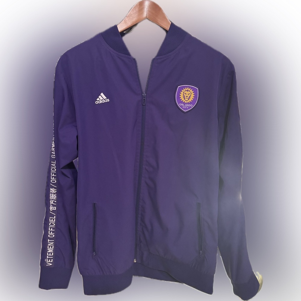 Adidas Men's Purple Bomber Jacket